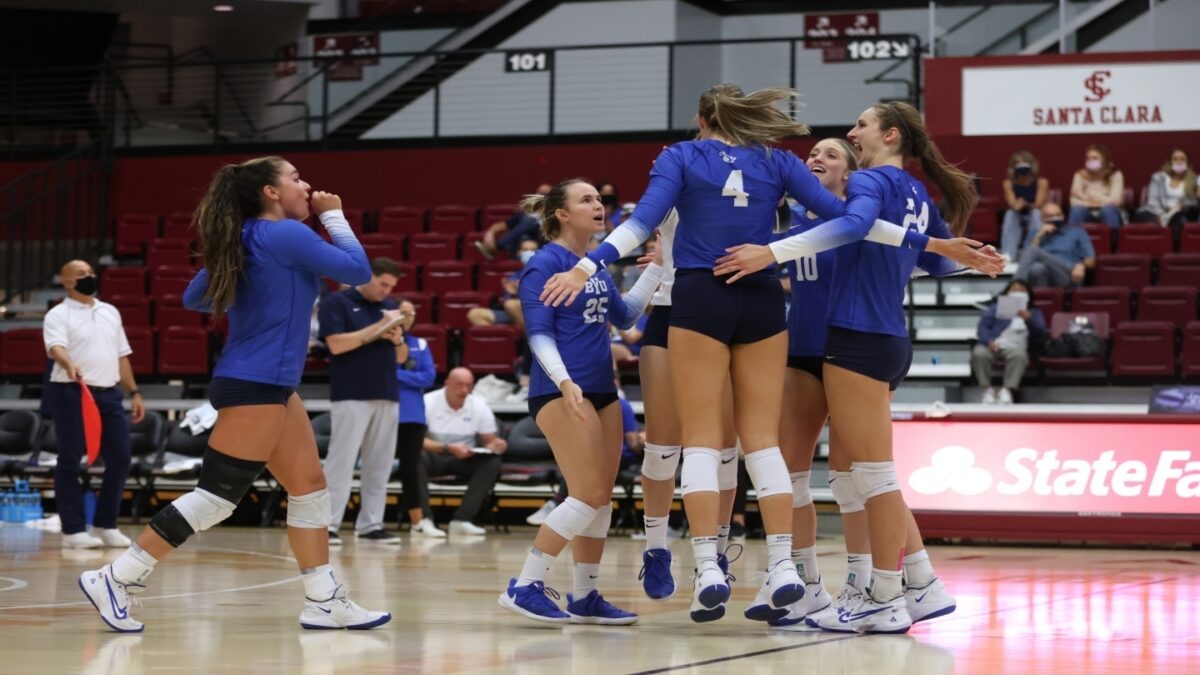 College Roundup: No. 10 BYU women’s volleyball sweeps Santa Clara ...